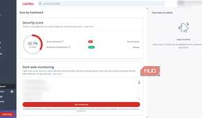LastPass password manager security dashboard
