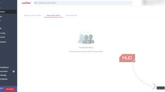 LastPass password manager sharing center