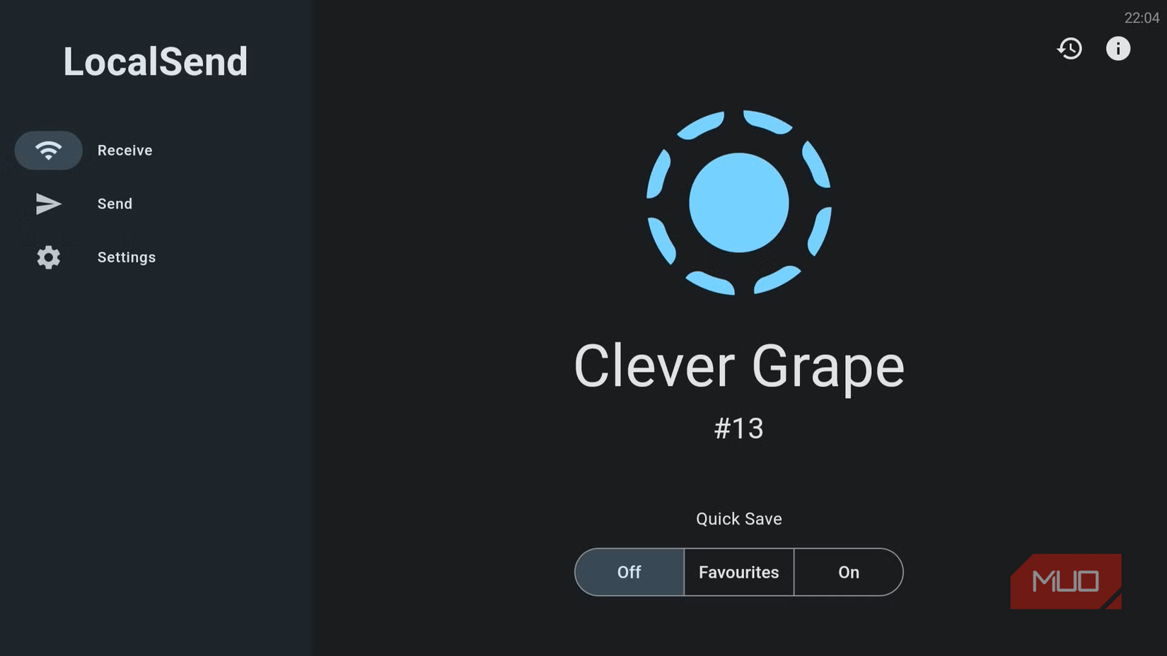LocalSend app on TV