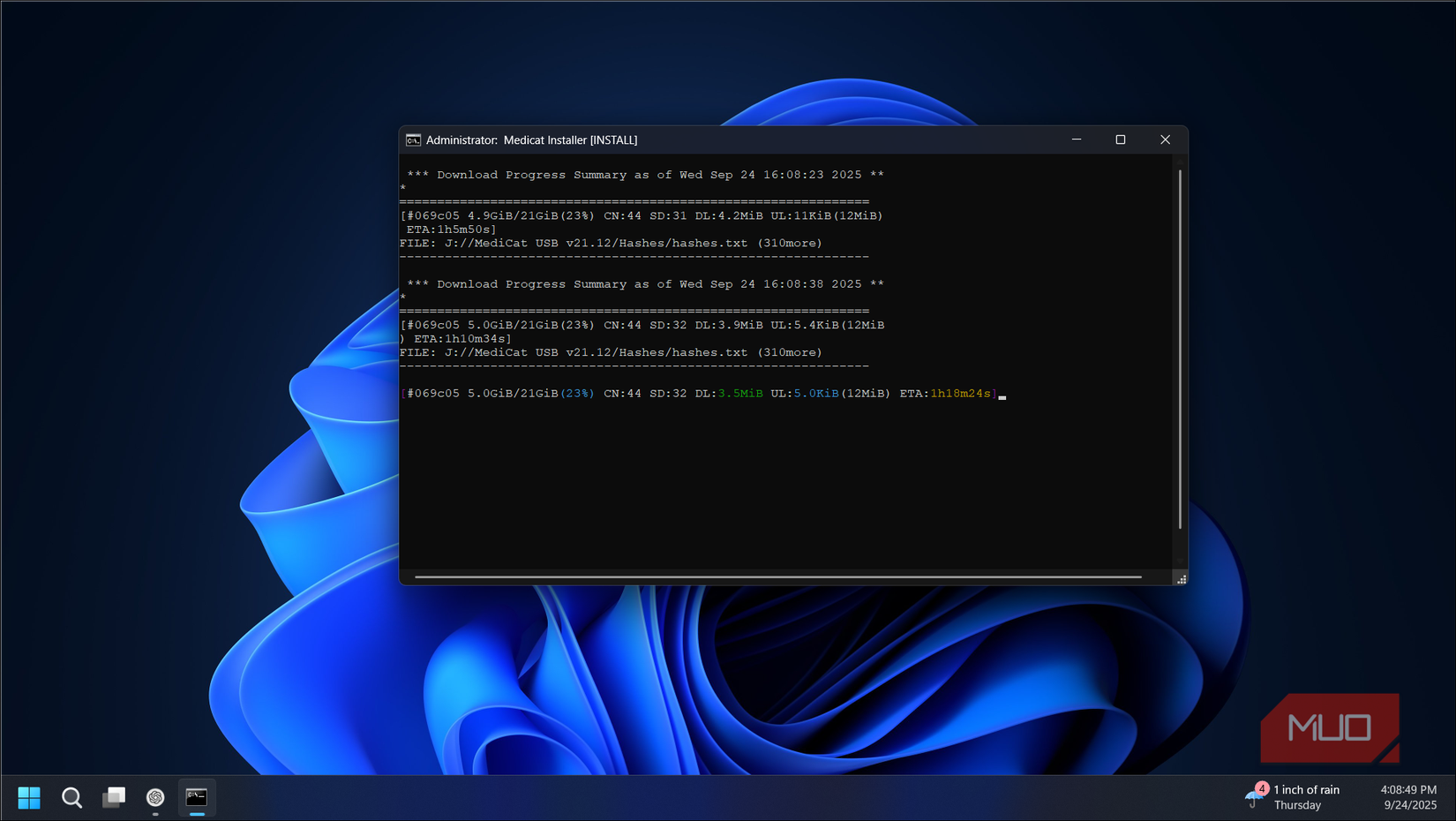 Medicat installer downloading file