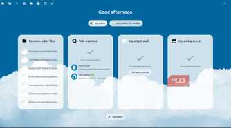 Nextcloud server home page
