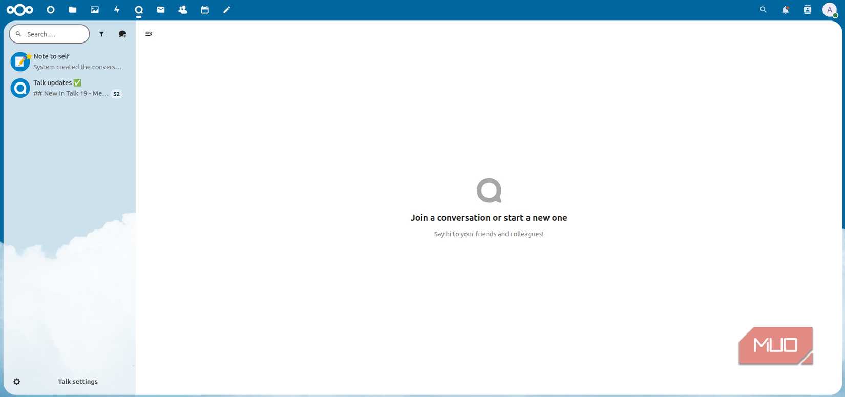 Nextcloud Talk feature