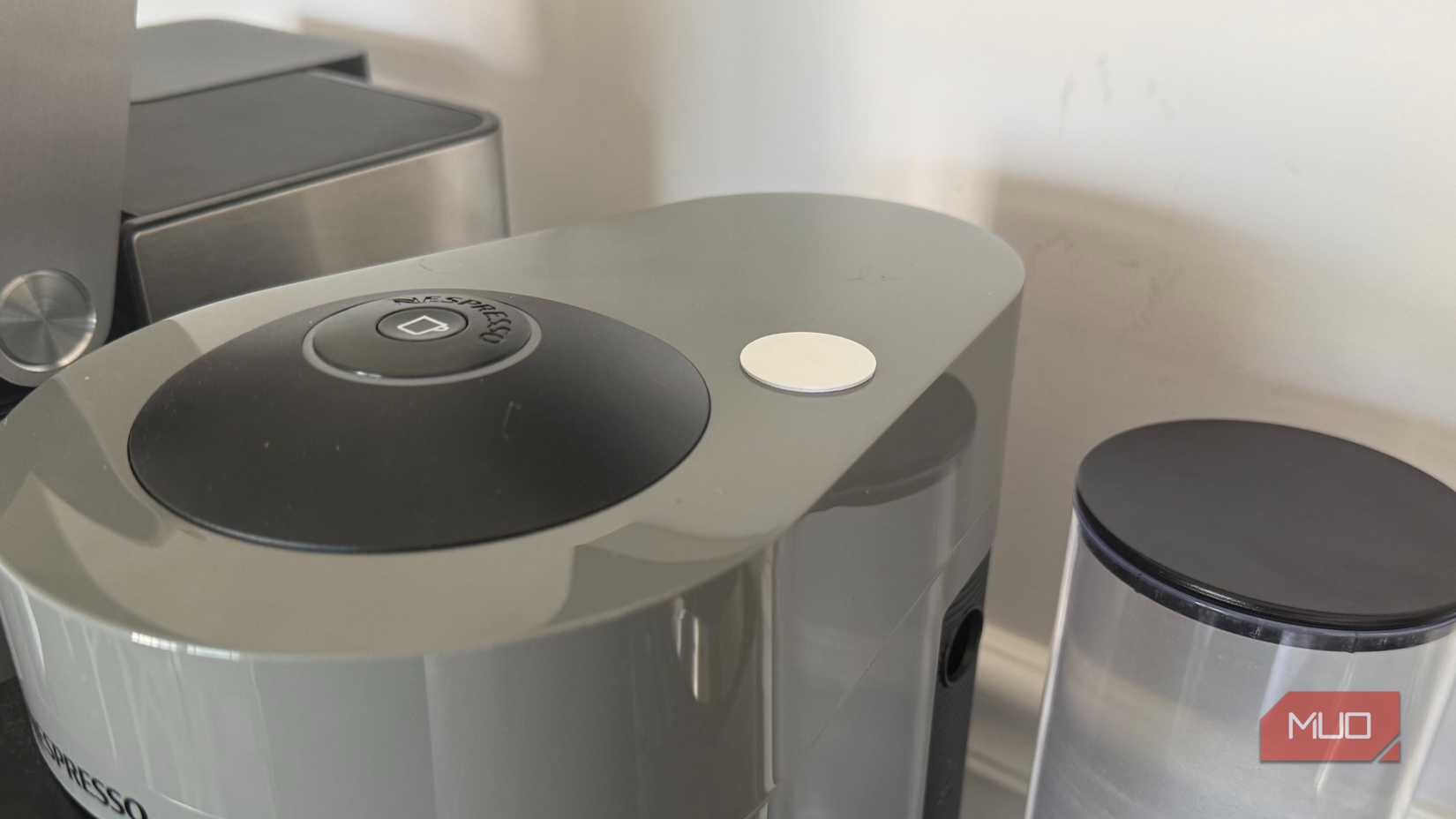 NFC tag on nespresso machine