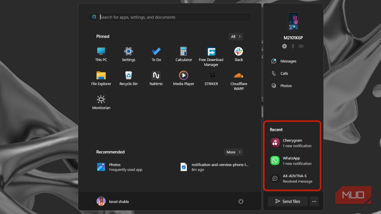 I absolutely love the new Phone Link on Windows 11