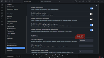 Obsidian dataview plugin