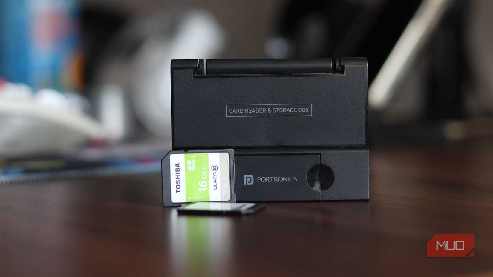 Portronics Mport 30 Plus card reader front. 