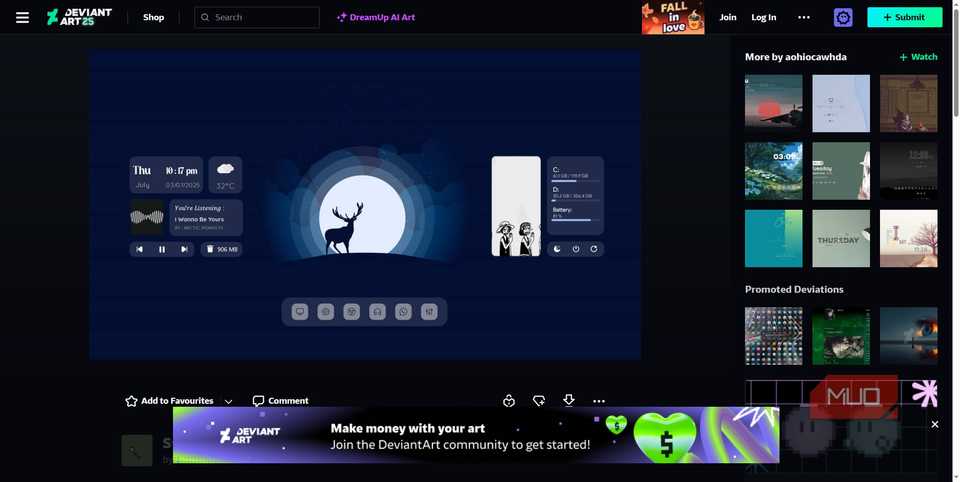 rainmeter skins on deviantart blue design