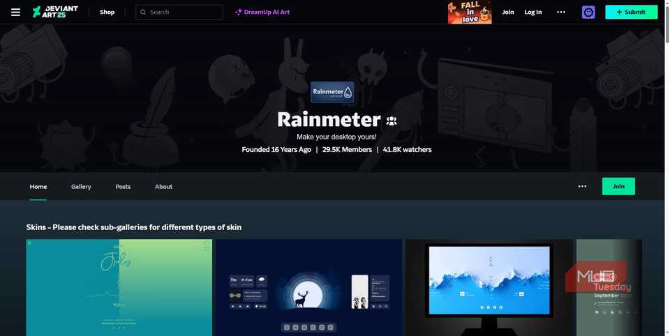 rainmeter skins on deviantart