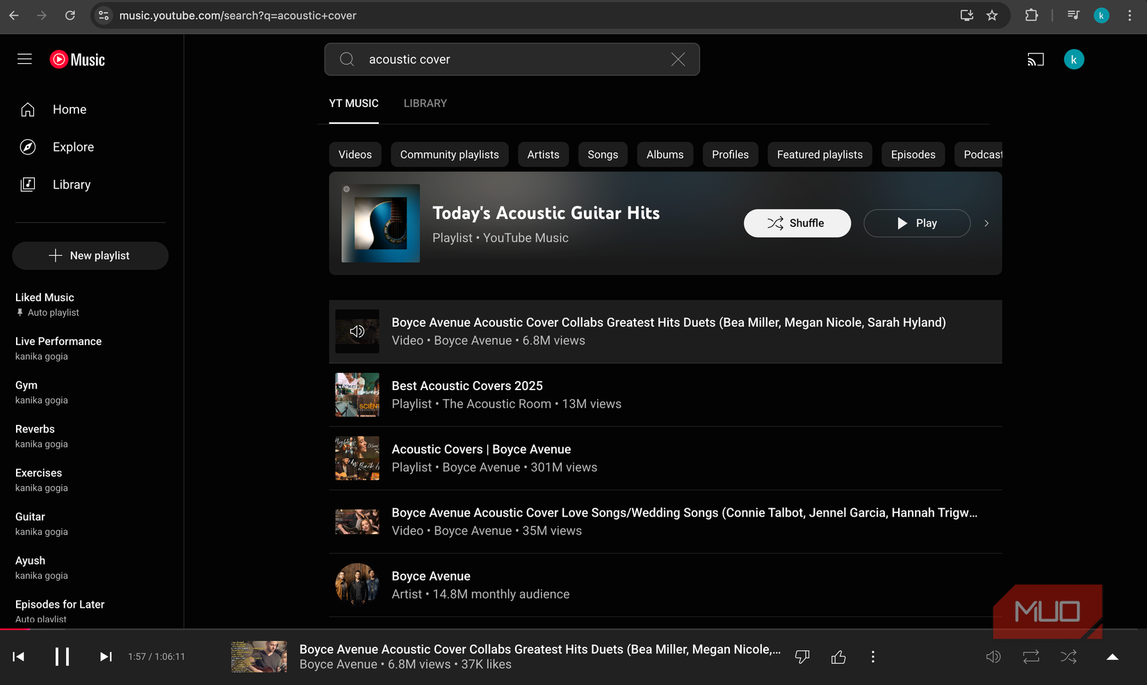 Rare tracks and covers on YouTube Music-1