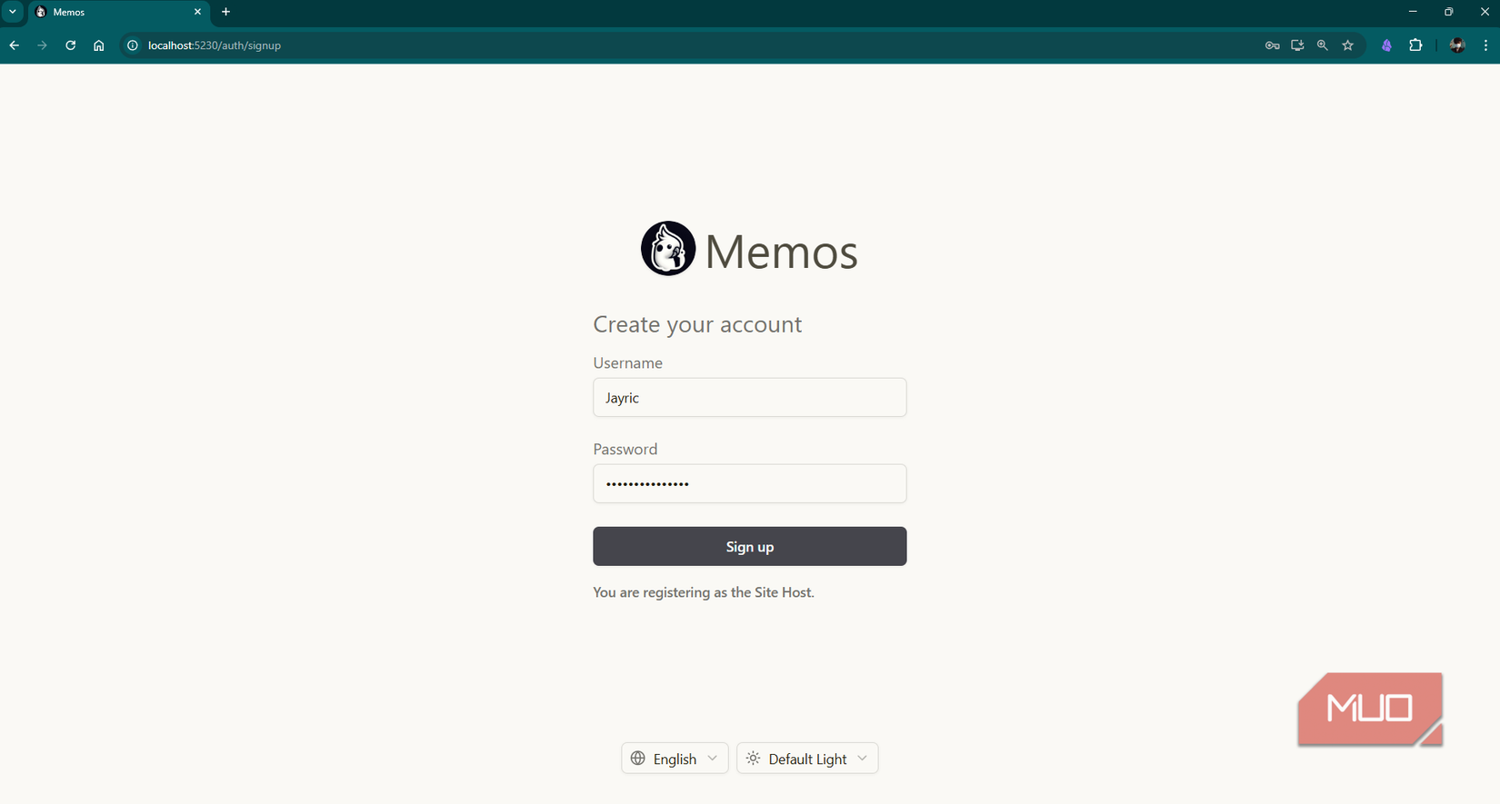 Register as site host