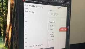 scanned notes via rocketbook app in email