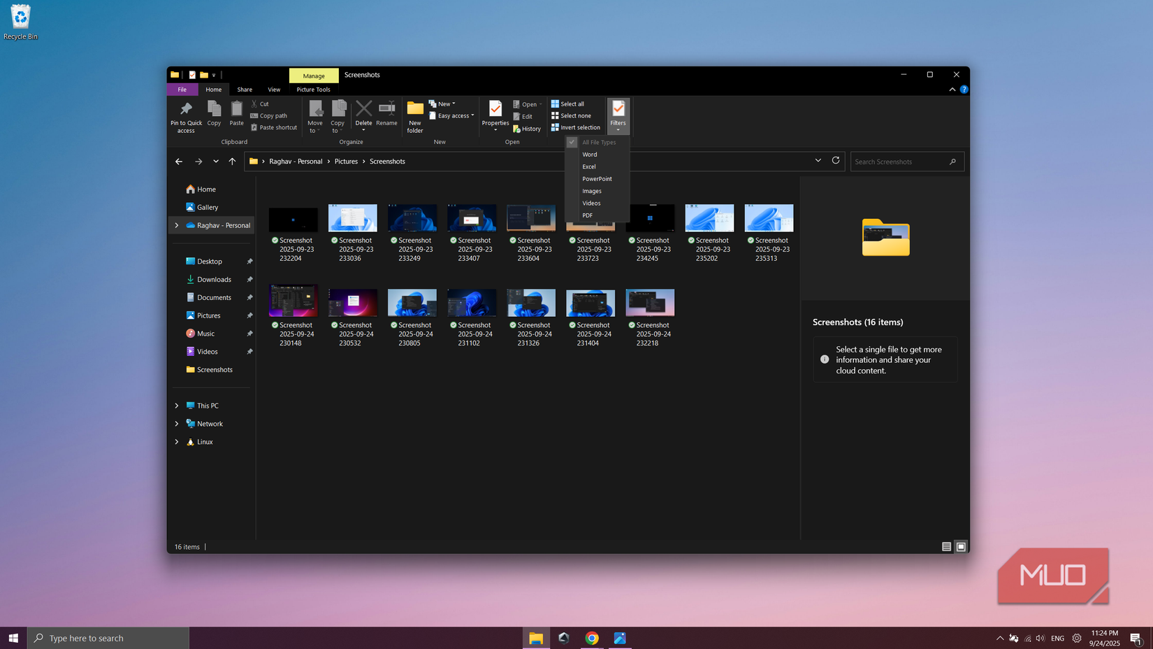Windows 11 desktop with the Windows 10-style File Explorer open
