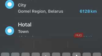 Searching locations on Organic Maps