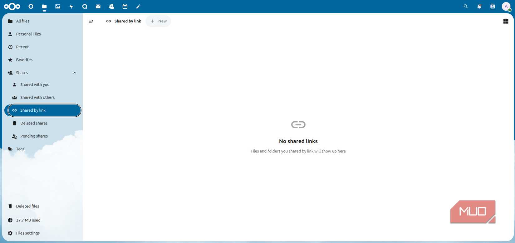 Sharing files on Nextcloud