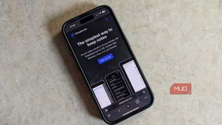 iPhone 上の Simplenote Web サイト