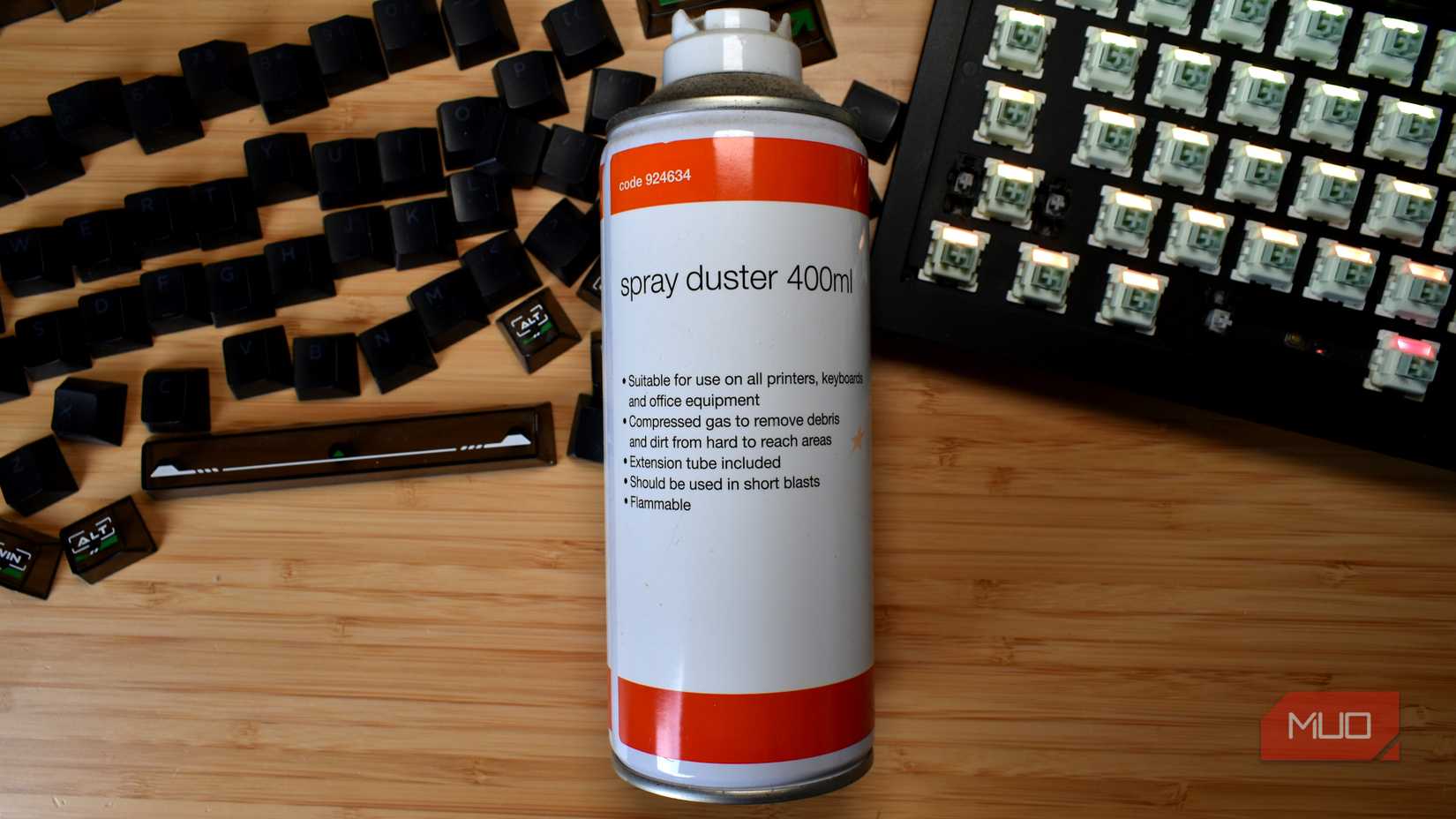 spray duster air duster top down view.
