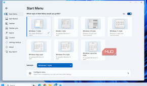 Start11 app on Windows PC