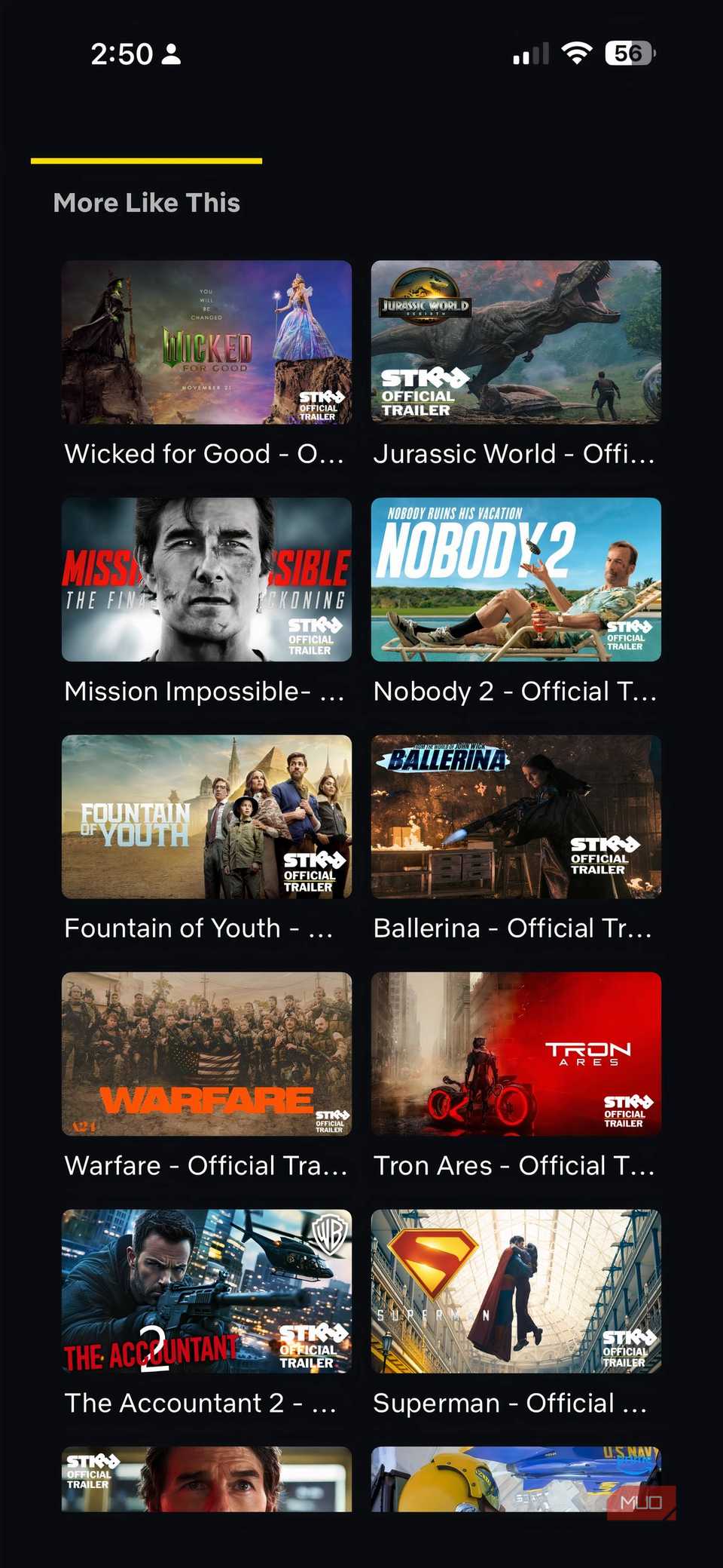 Screenshot of the Stirr app on iPhone.