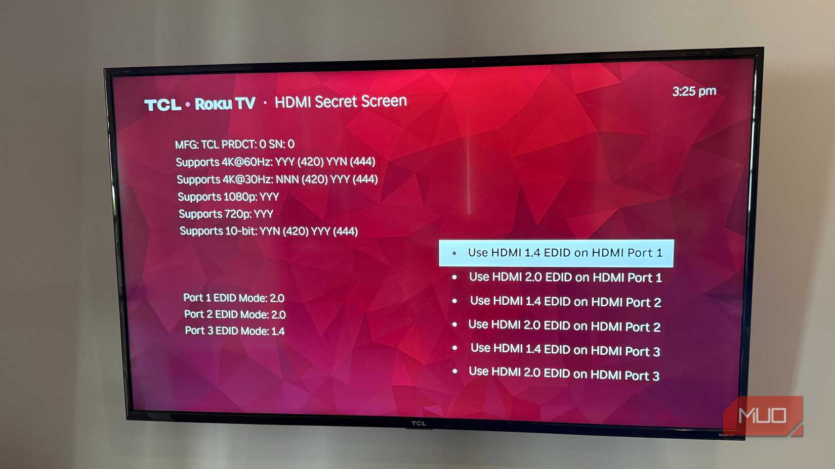 TCL Roku TV HDMI Secret Screen
