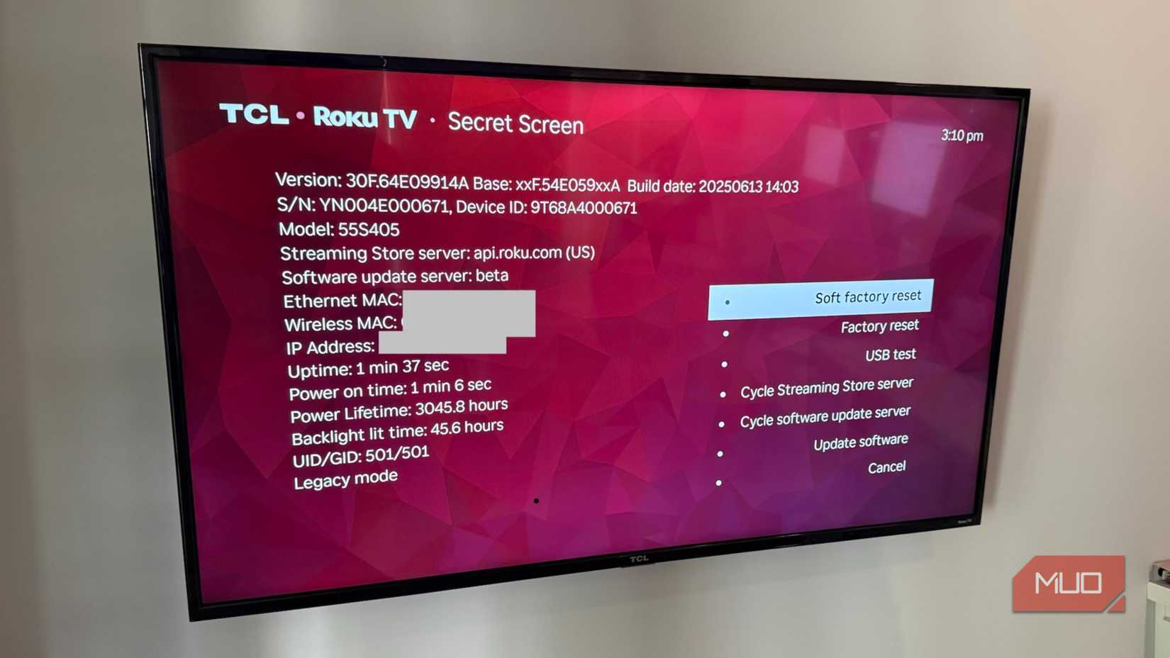 TCL Roku TV secret screen