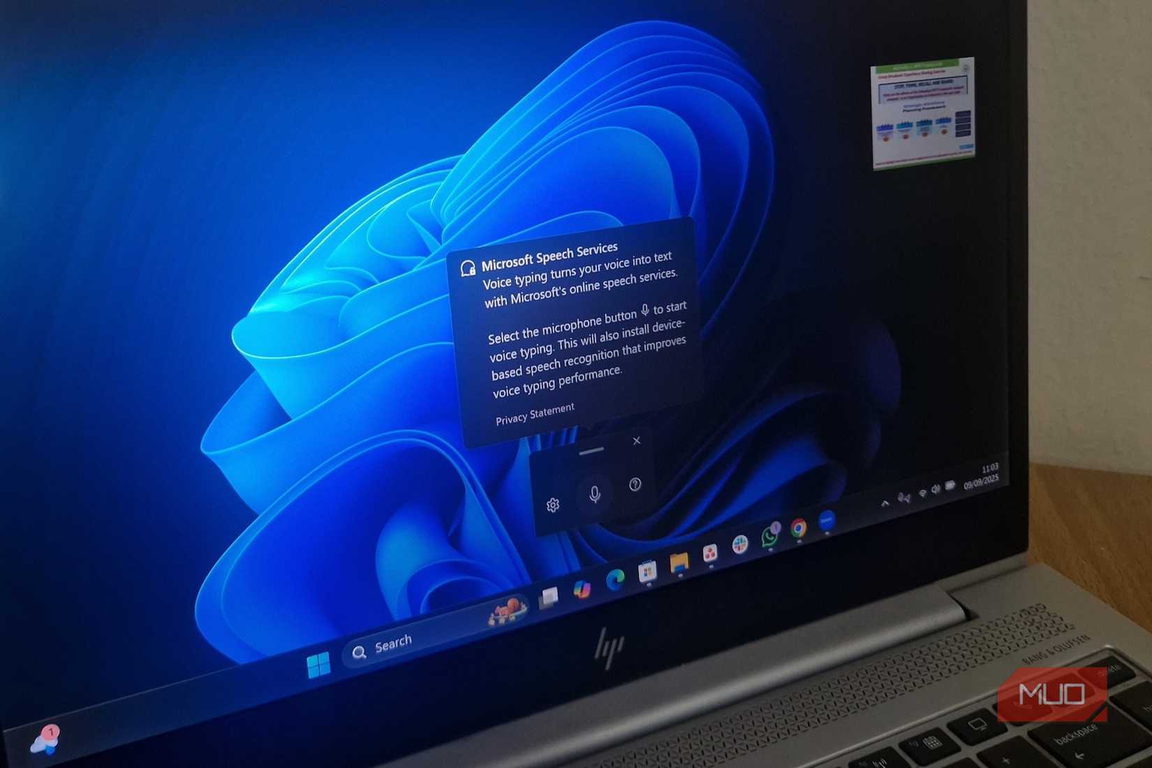 The Micosoft Speech Services pop up on the homepage of my windows PC.