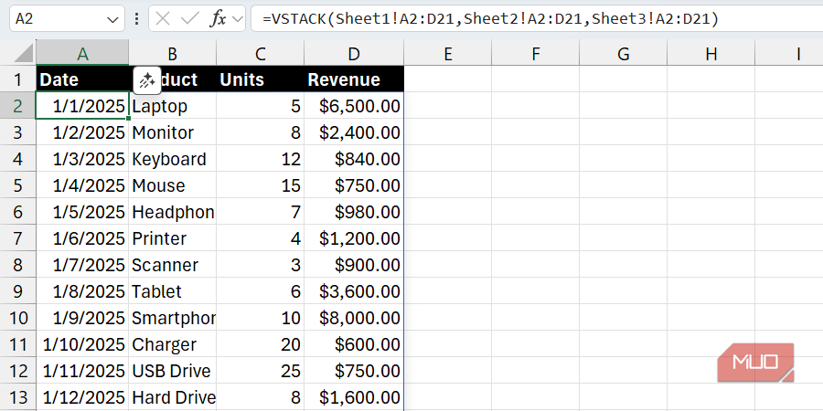 V Stack Named Ranges These two Excel functions make stacking data from multiple sheets too easy