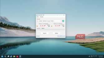 Ventoy app open with the USB drive selected on Windows 11