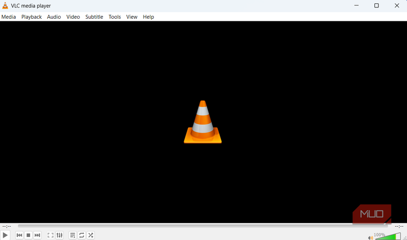 VLC Media Player app on Windows