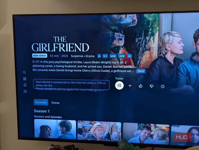 VPN on smart TV does not always work with Amazon Prime