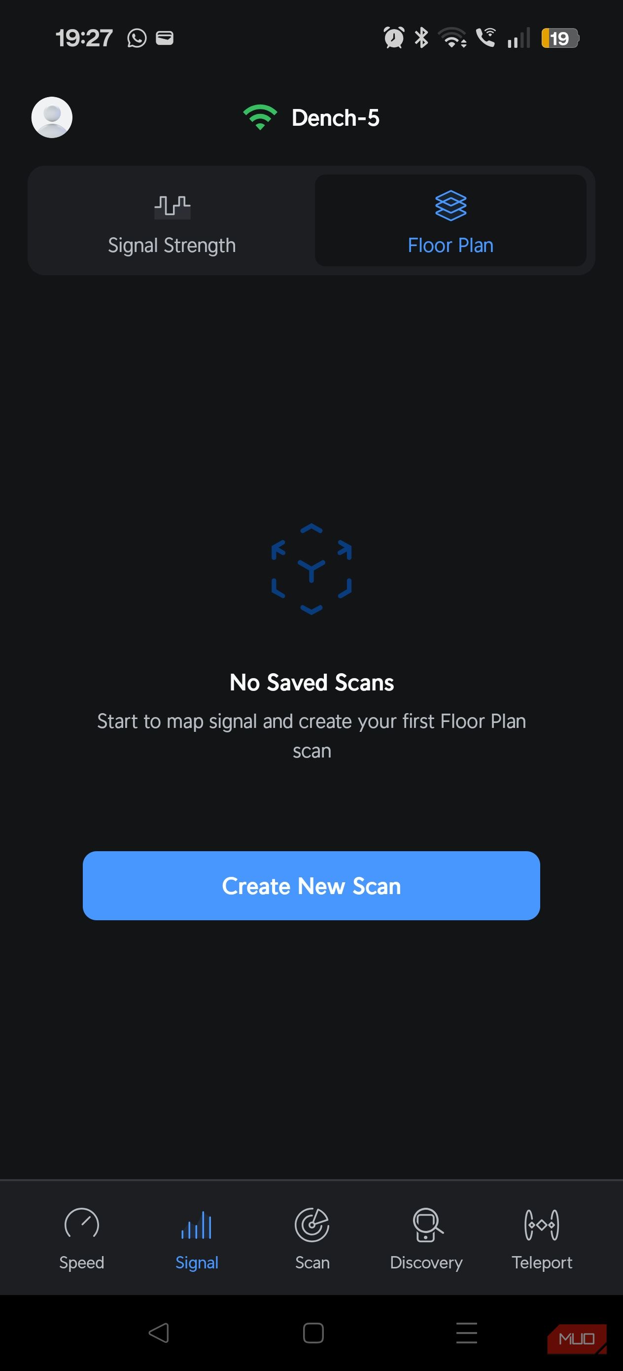 wifiman app wifi mapping option create floor scan