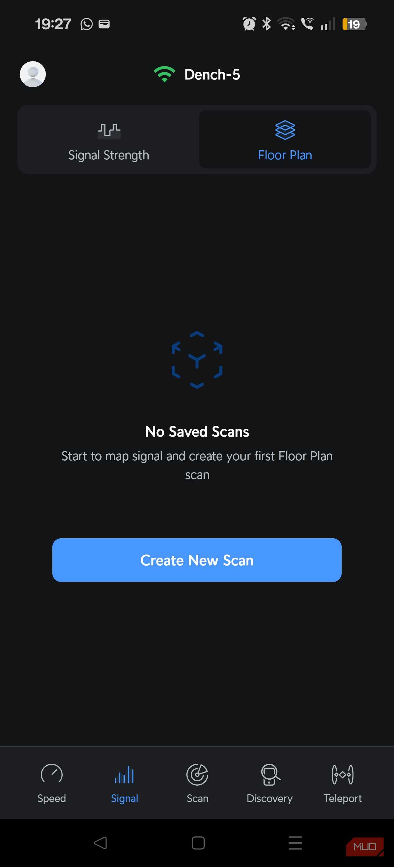 wifiman app wifi mapping option create floor scan