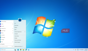 Windows 7 desktop on Windows 11