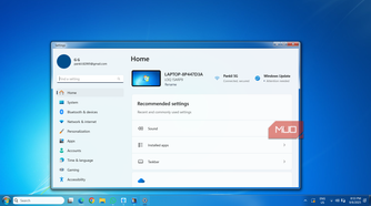 Windows 7 Settings app on Windows 11
