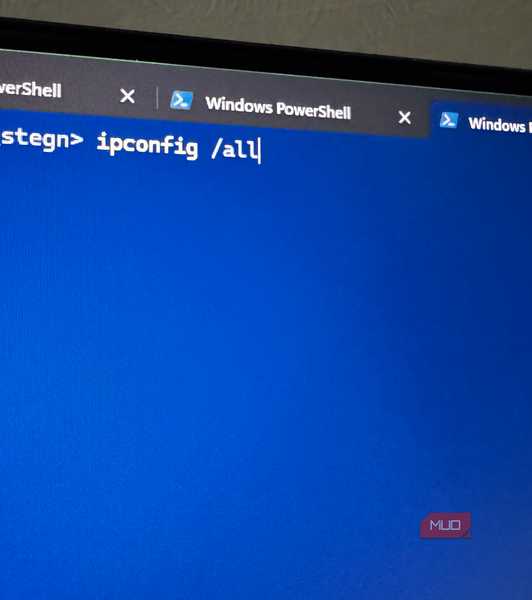 Windows Networking Command in Terminal Window