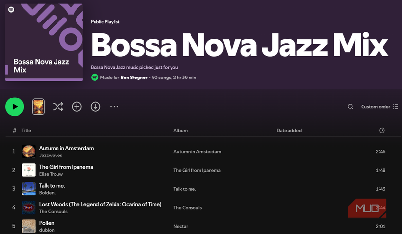 Spotify Genre Mix for You