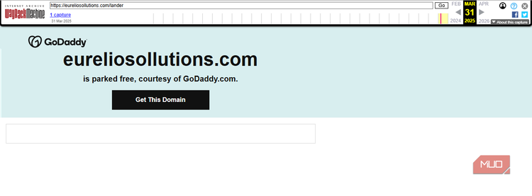 02a Scam Site Redirected Domain Wayback Machine