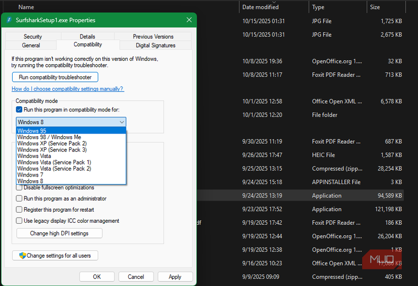 03 Windows 11 Compatibility Modes