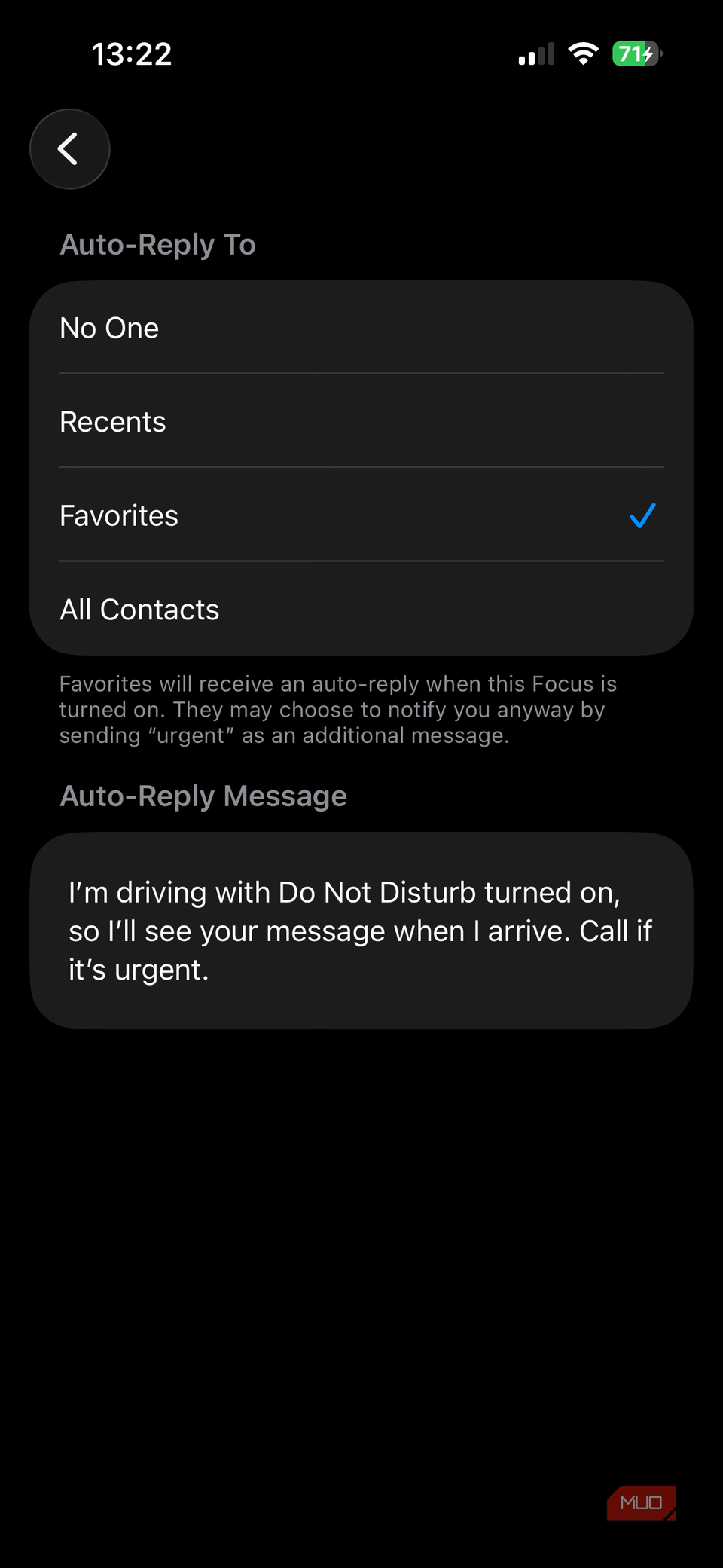03c iPhone Driving Focus Automatic Replies
