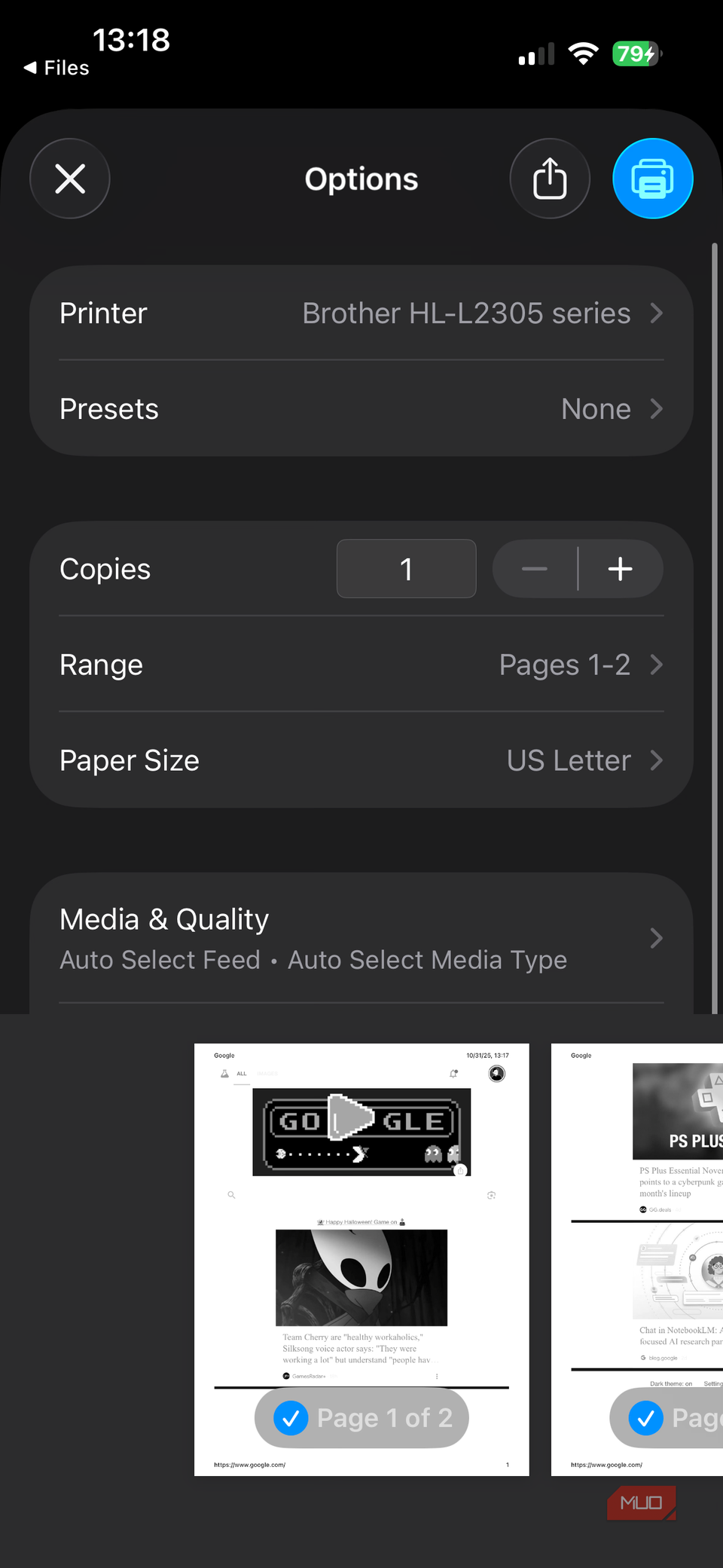 03c iPhone Printing a Document