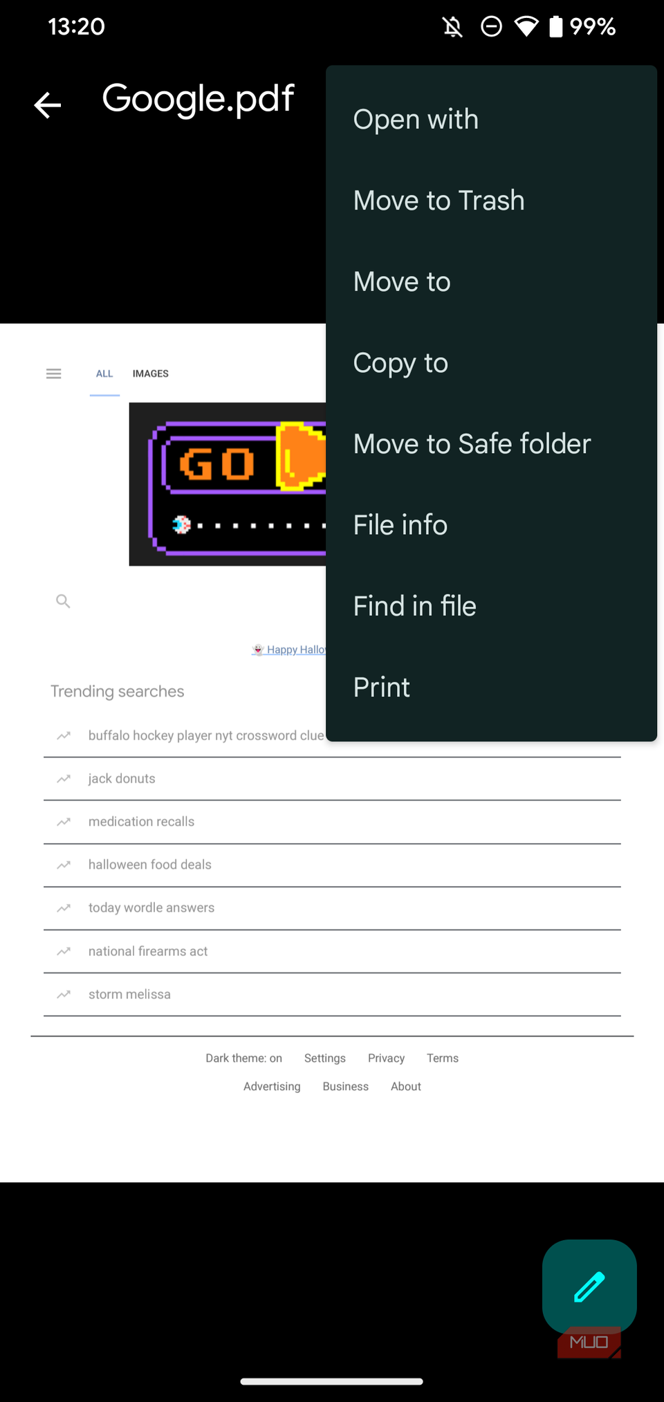 04a Android Document Options in Files
