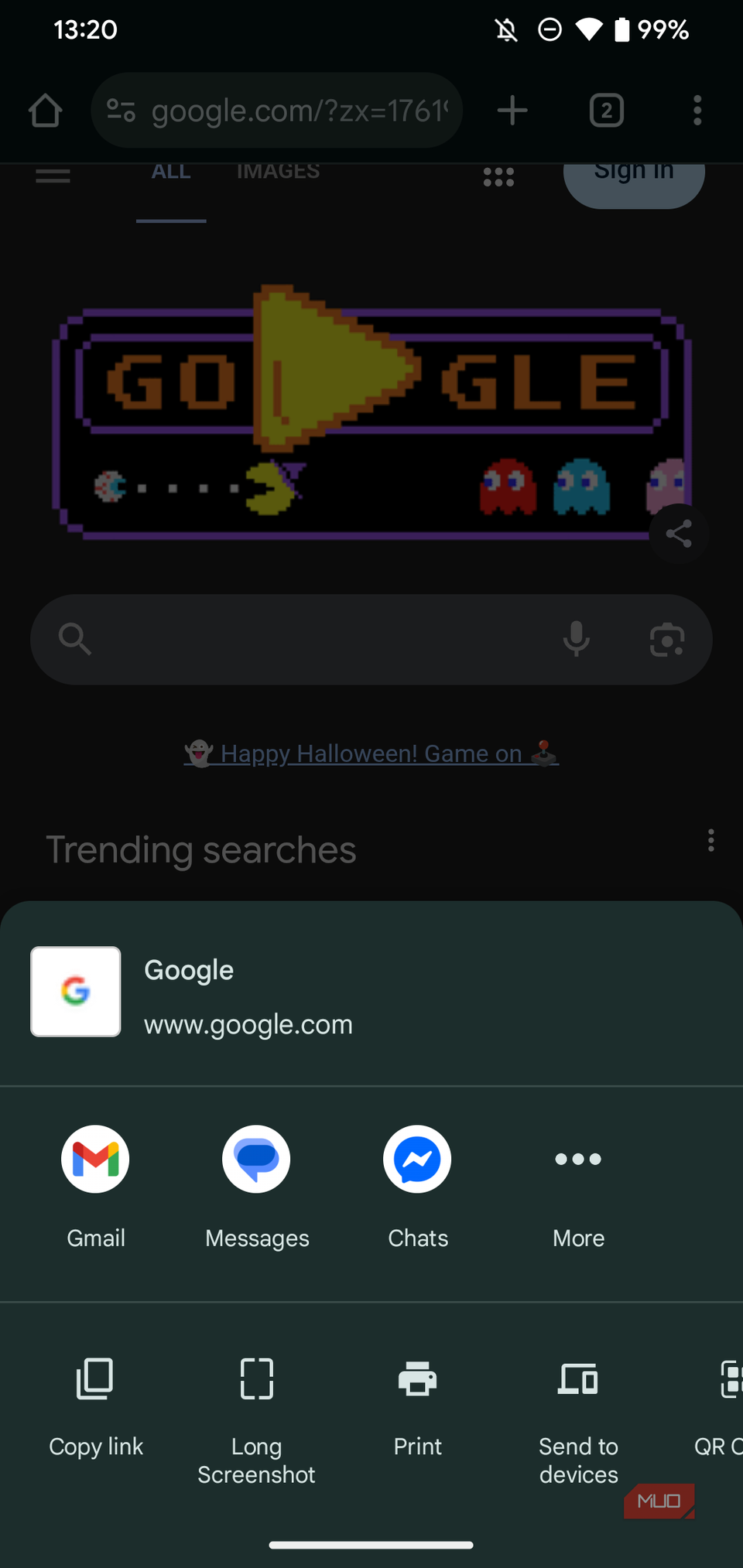 04b Android Chrome Share Menu