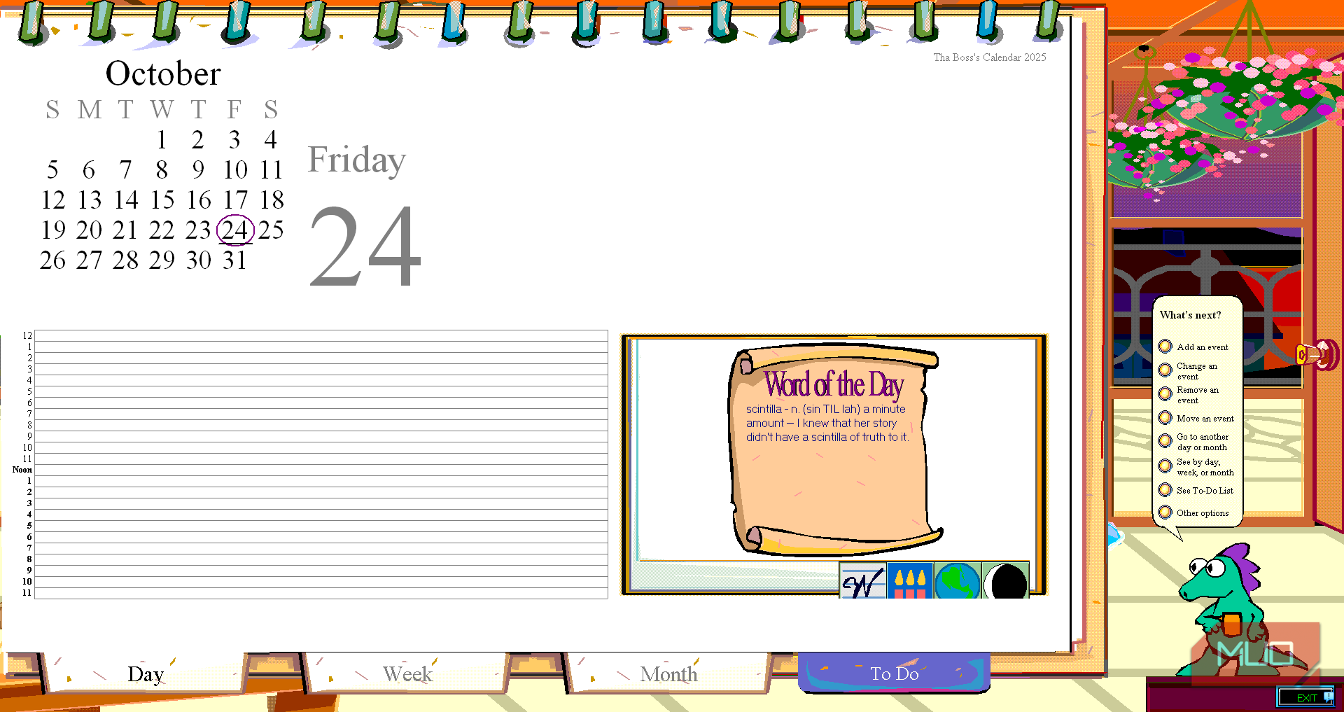 05c Microsoft Bob Calendar Program
