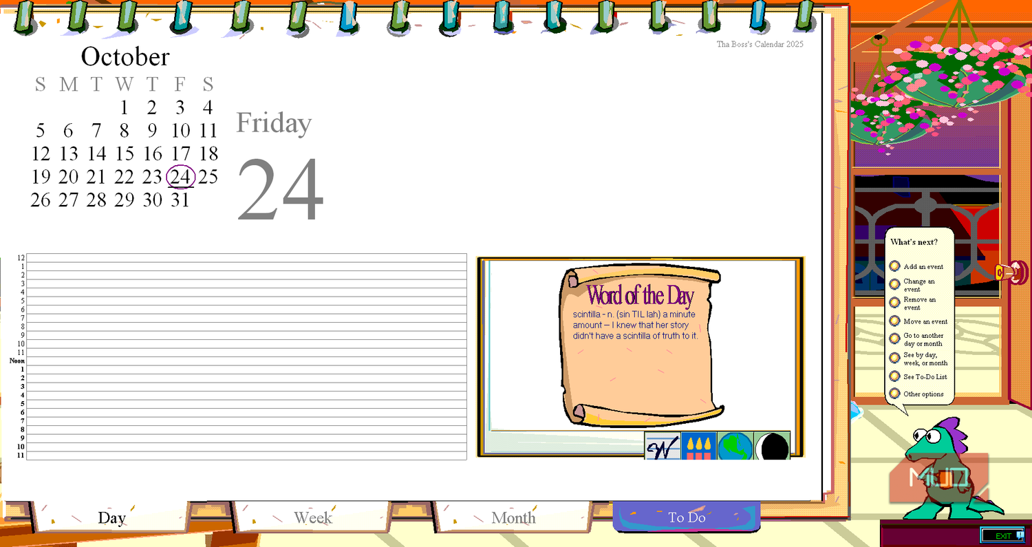 05c Microsoft Bob Calendar Program