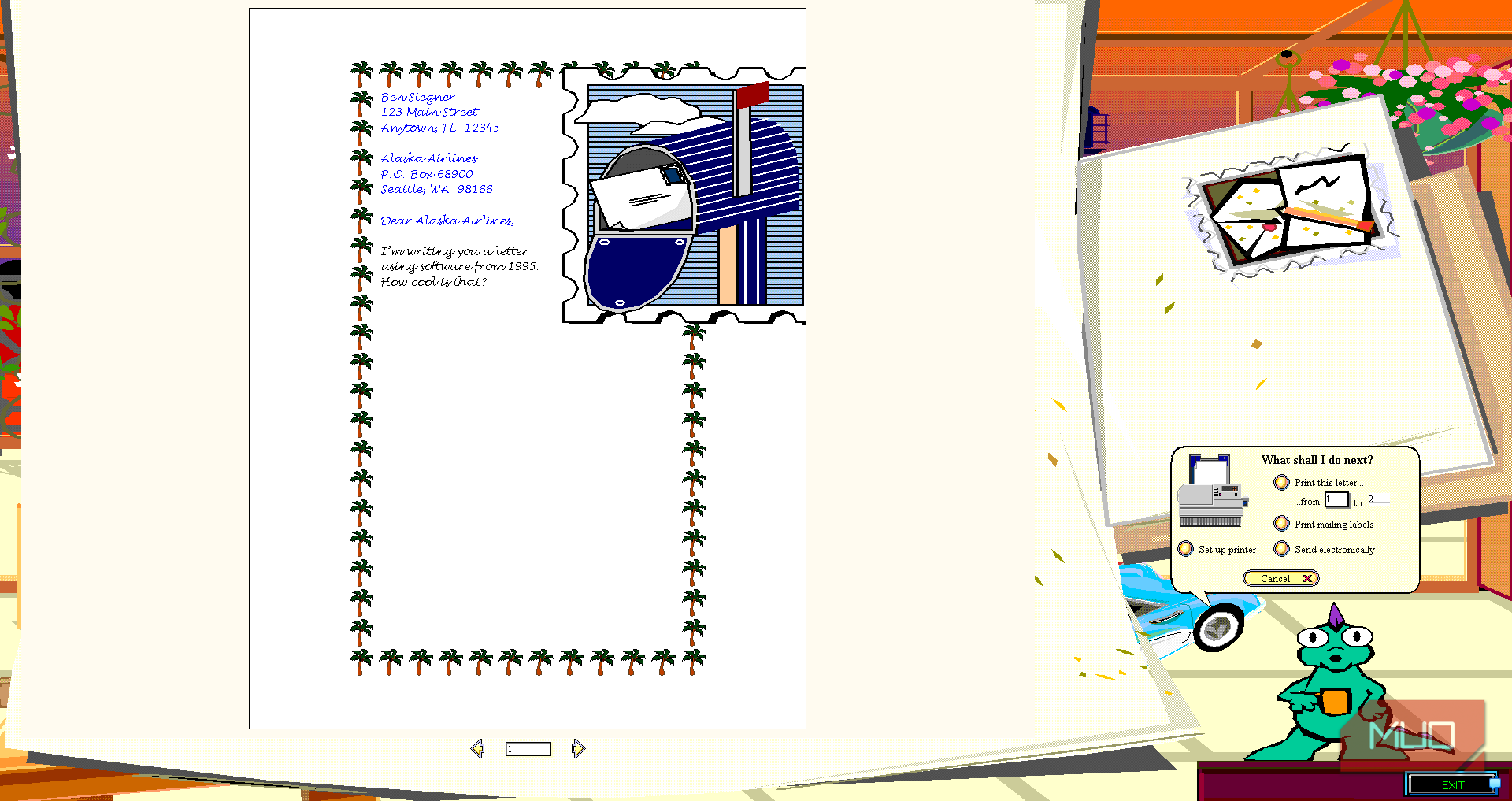 05d Microsoft Bob Letter Writer Software