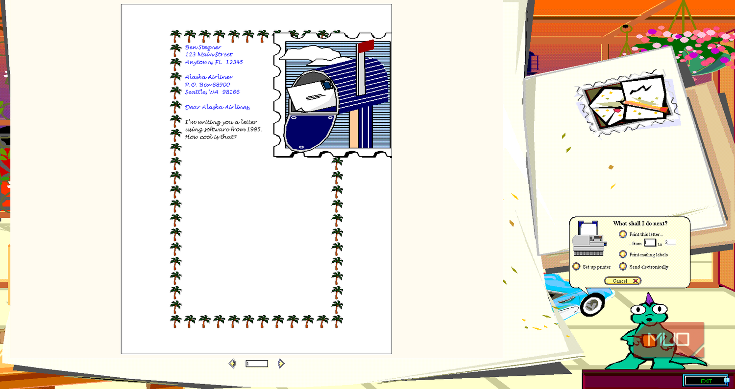 05d Microsoft Bob Letter Writer Software