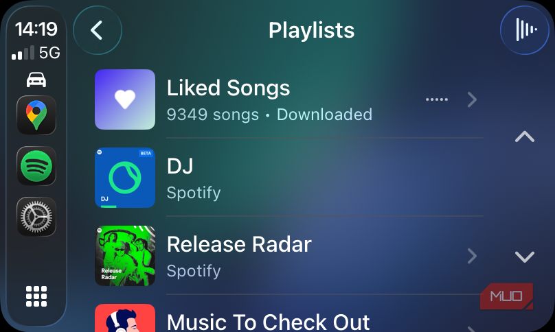 06 CarPlay Spotify Playlists