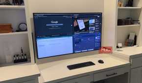 55 inch samsung frame with 4 windows macOS