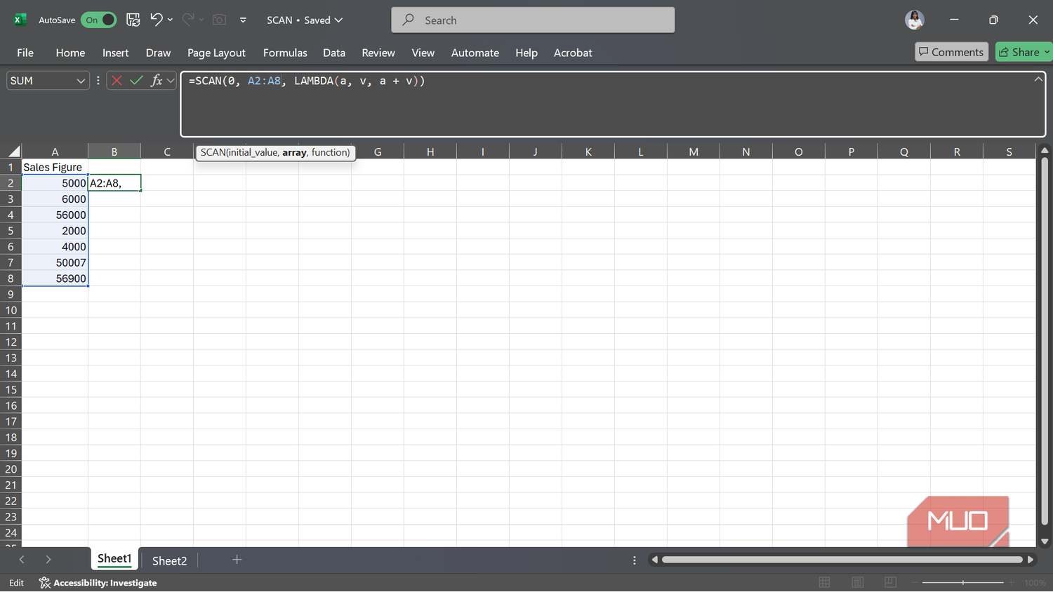 функция SCAN в Excel — иллюстрация 2 к материалу функция SCAN в Excel — иллюстрация 2 к материалу