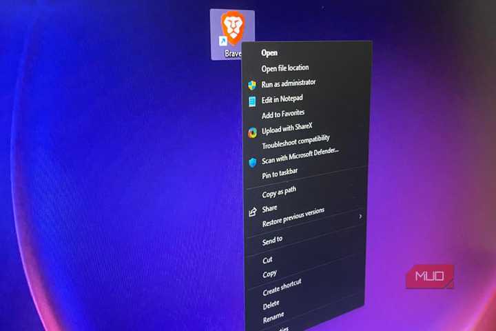 Classic context menu on Windows 11