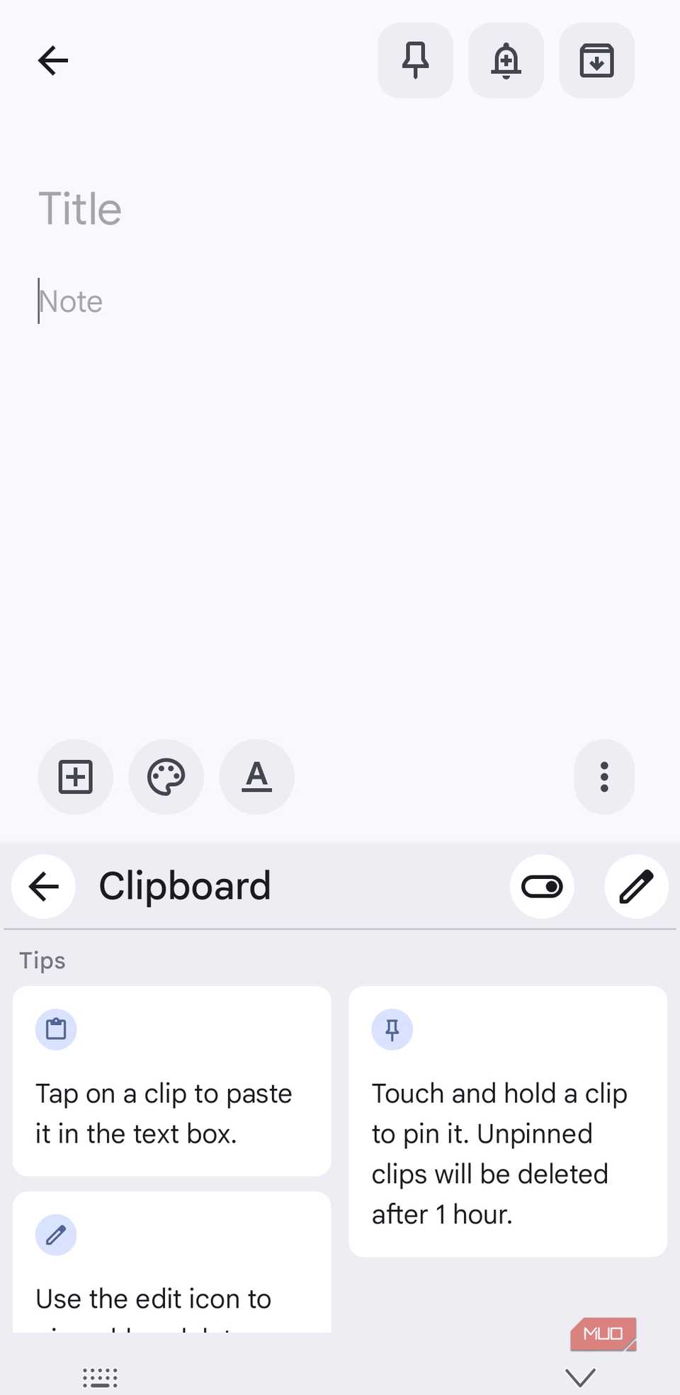 Clipbard in Gboard for Android